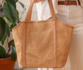 Natural Haven Open Weave Tote