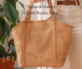 Natural Haven Open Weave Tote