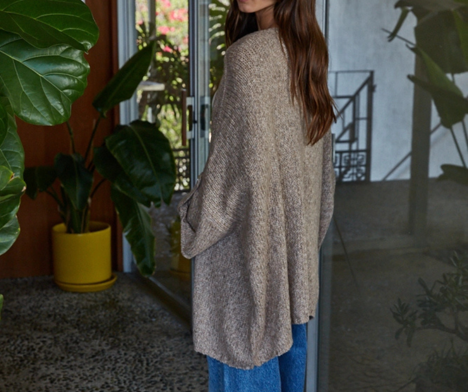 Quarter Sleeve Cardigan