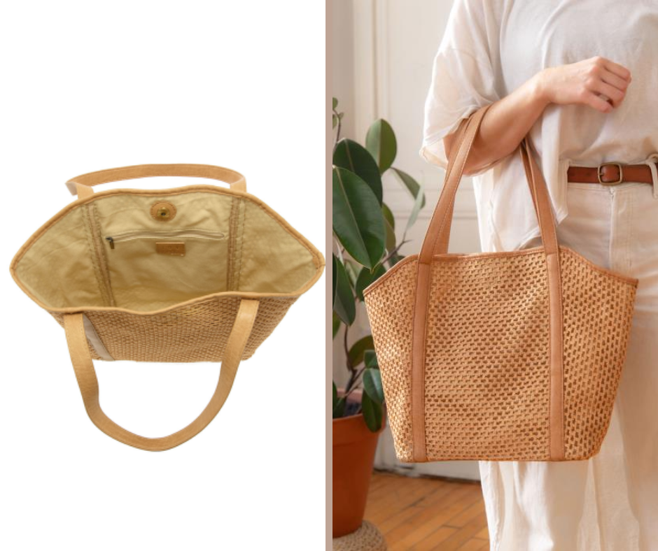 Natural Haven Open Weave Tote