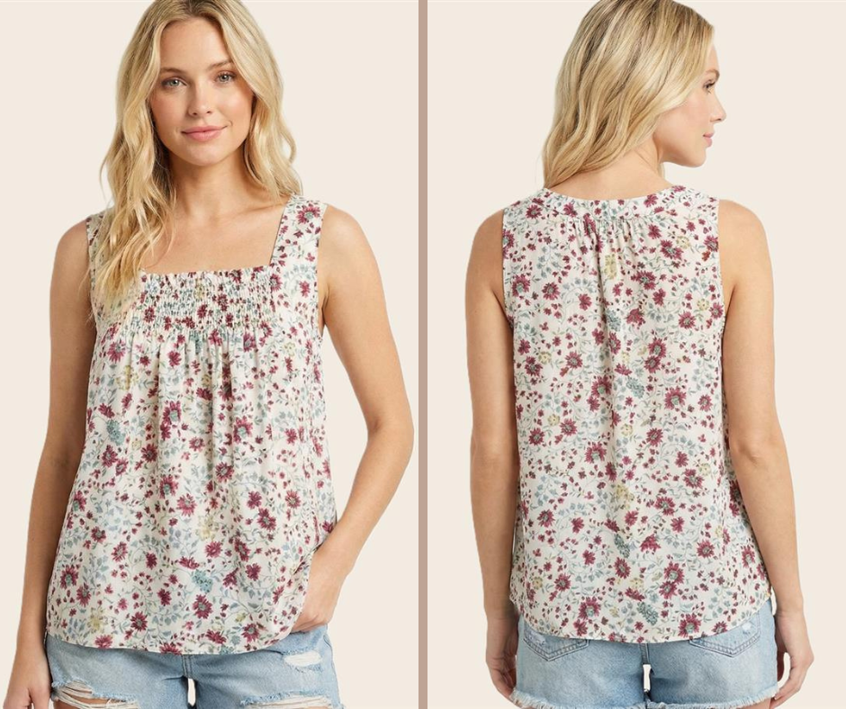 Square Floral Top