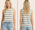 Stripe Sweater Tank