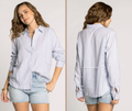 Sky Blue Collared Shirt