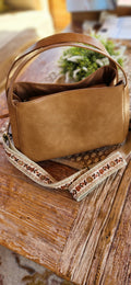 Grace Satchel Crossbody – Warm Tan
