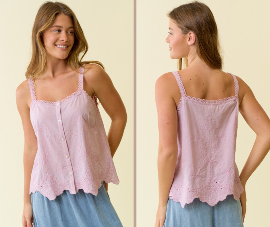Scallop Tank Top