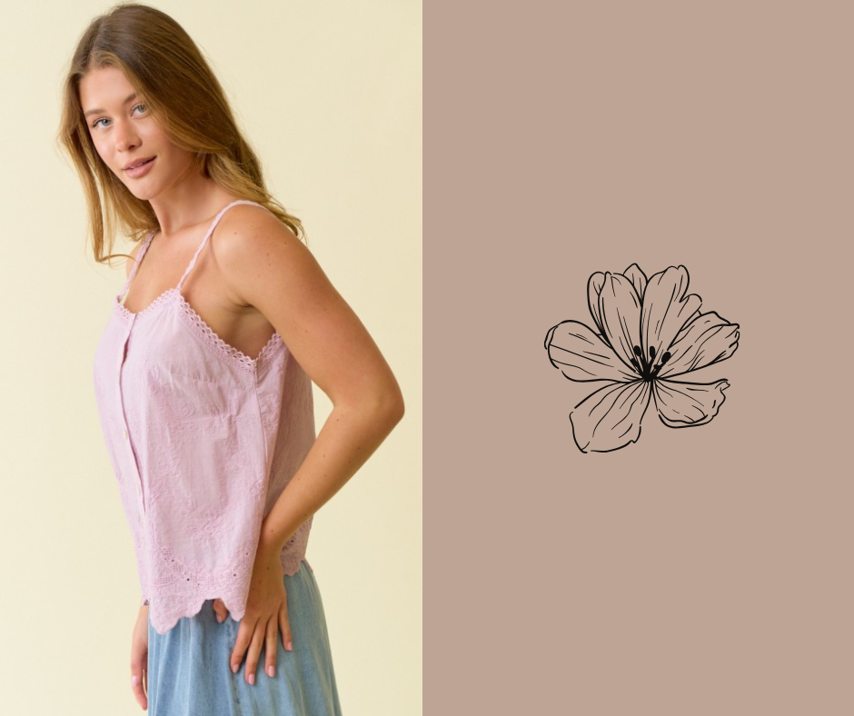Scallop Tank Top