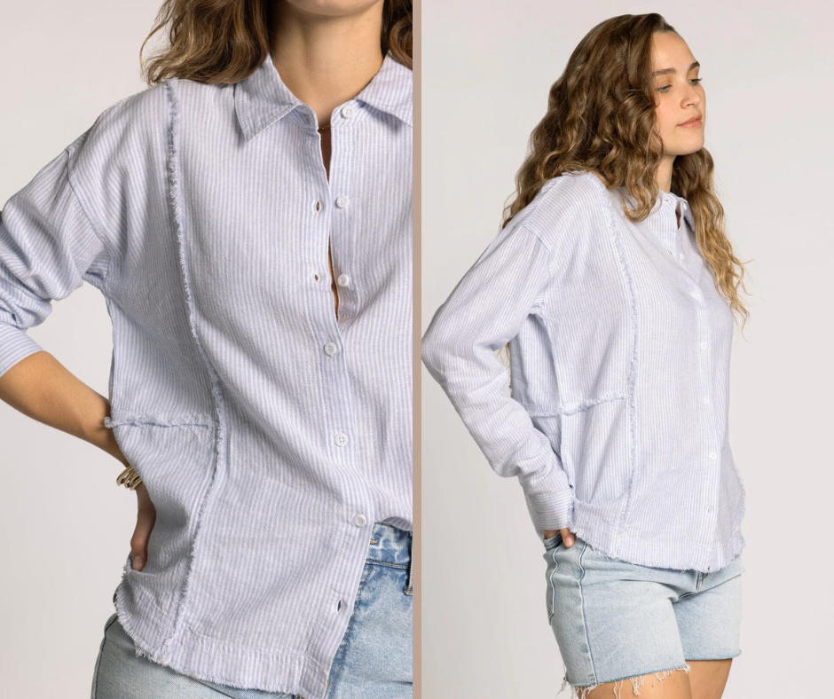 Sky Blue Collared Shirt