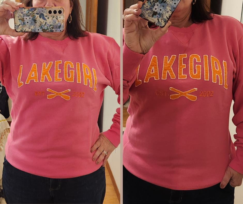 Fleece Crew Neck Sweatshirt in Confetti