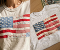 American Flag Patchwork Tee