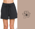 Fleece Raw Hem Shorts