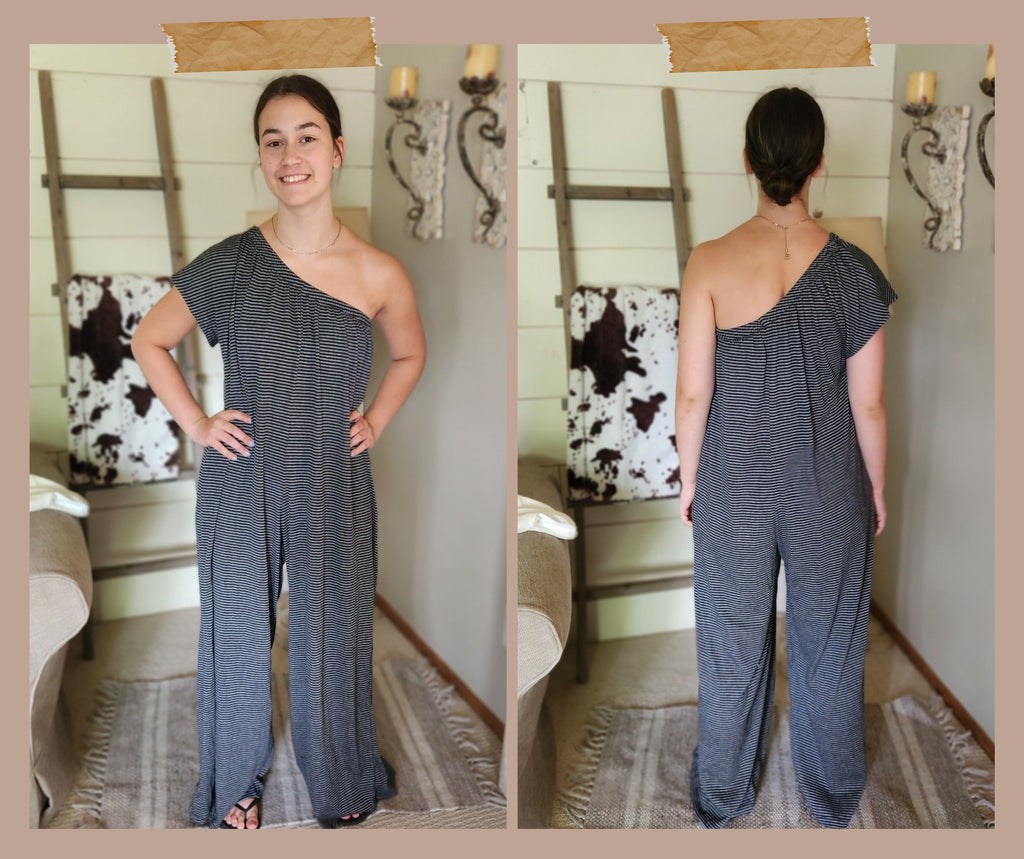 Stripe Jumpsuit