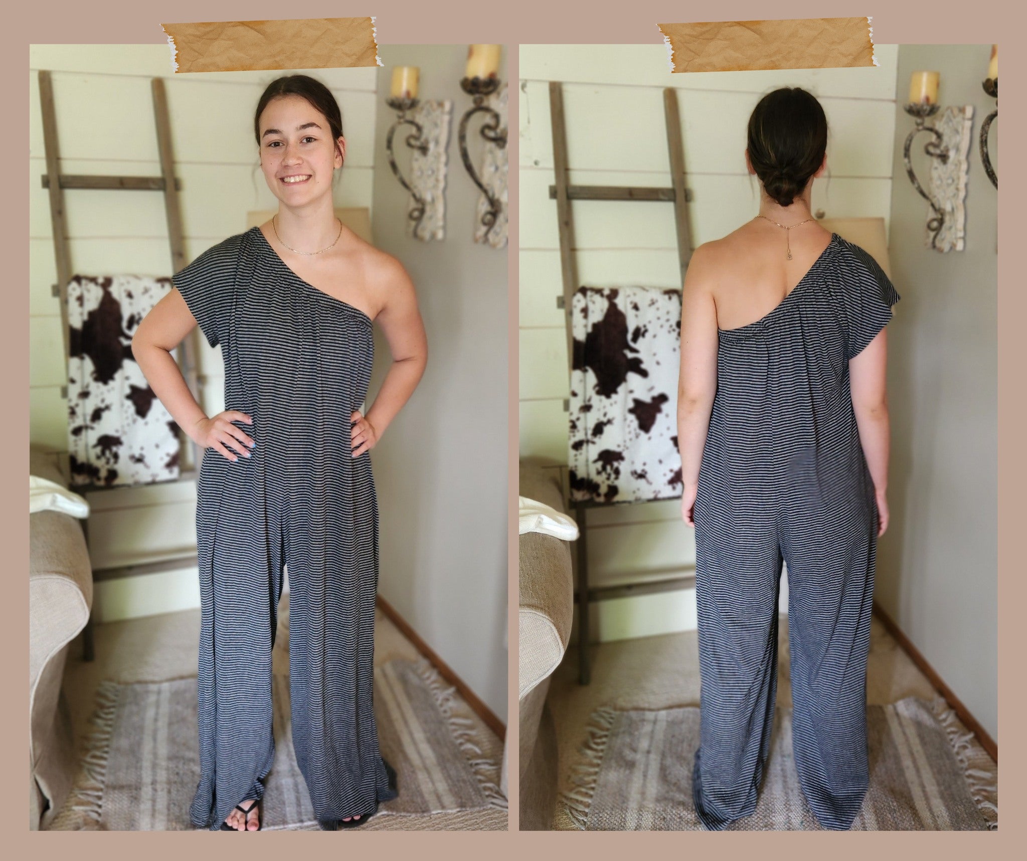 Stripe Jumpsuit