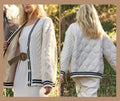 Button-Down Knit Cardigan Jacket