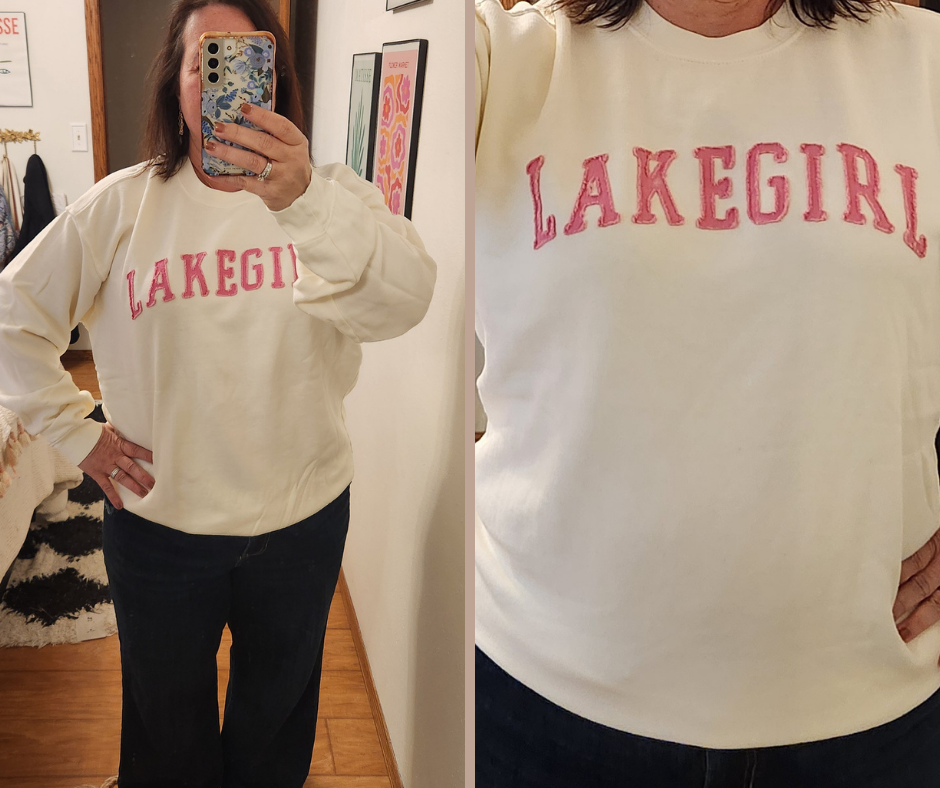 Lakegirl Fleece Crew Neck in Ivory