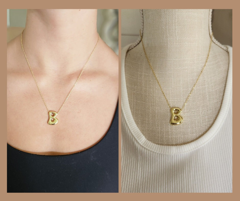 Balloon Water Drop Necklace - A