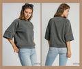 Raglan Charcoal Top
