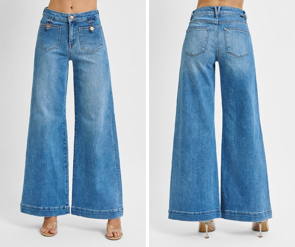 Risen Mid Rise Jeans