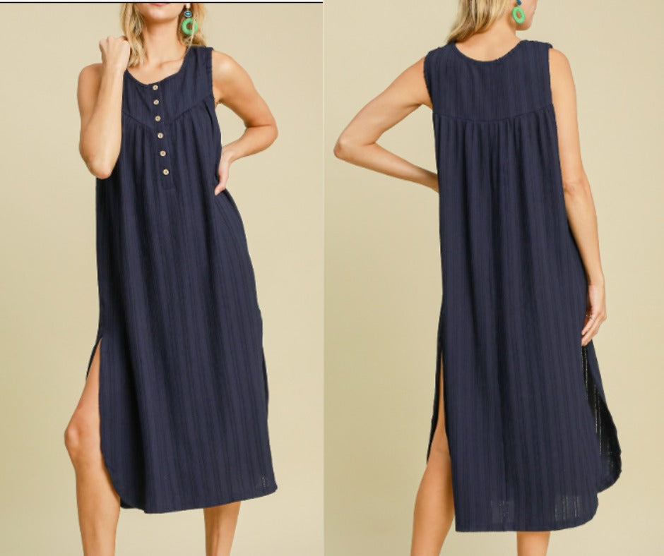 Navy Maxi Tank Dress