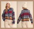 Fair Isle Sweater Cardigan