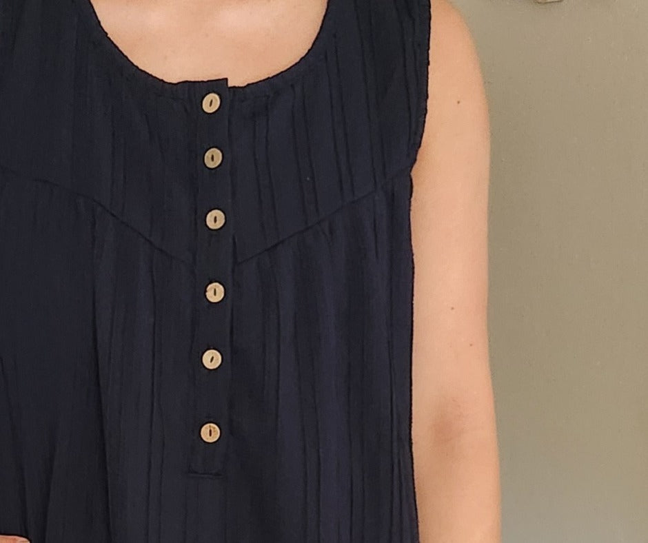 Navy Maxi Tank Dress
