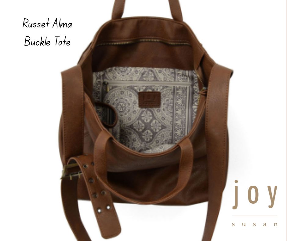 Russet Alma Buckle Tote