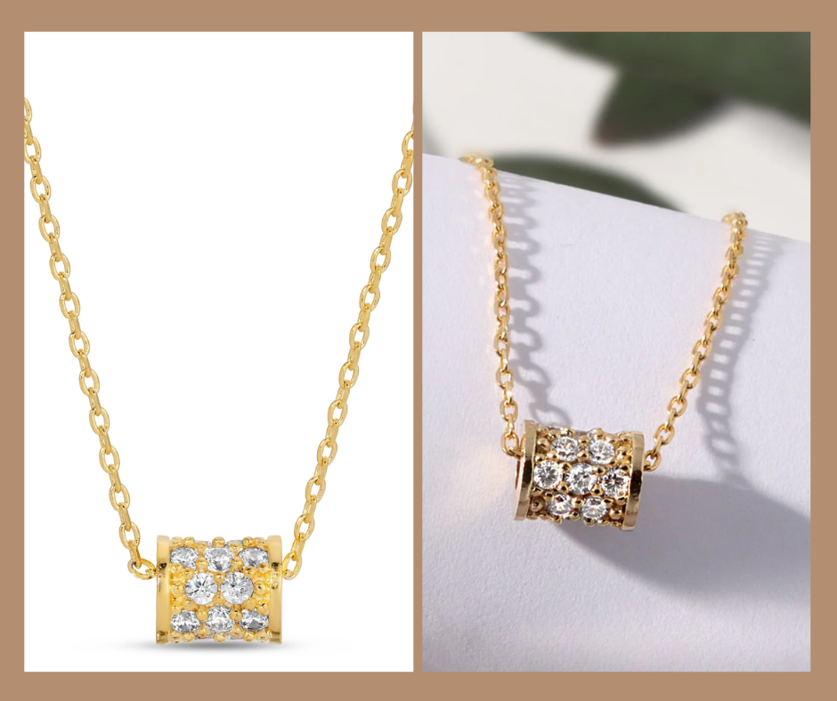 Dainty Cylinder Pendant