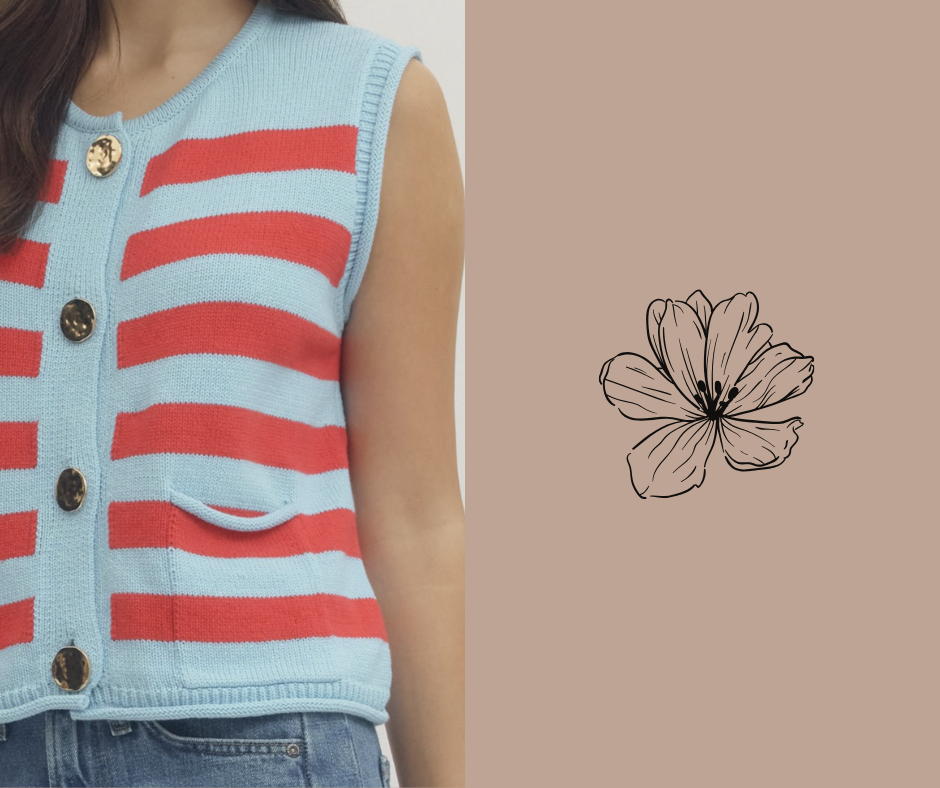 Stripe Sweater Tank