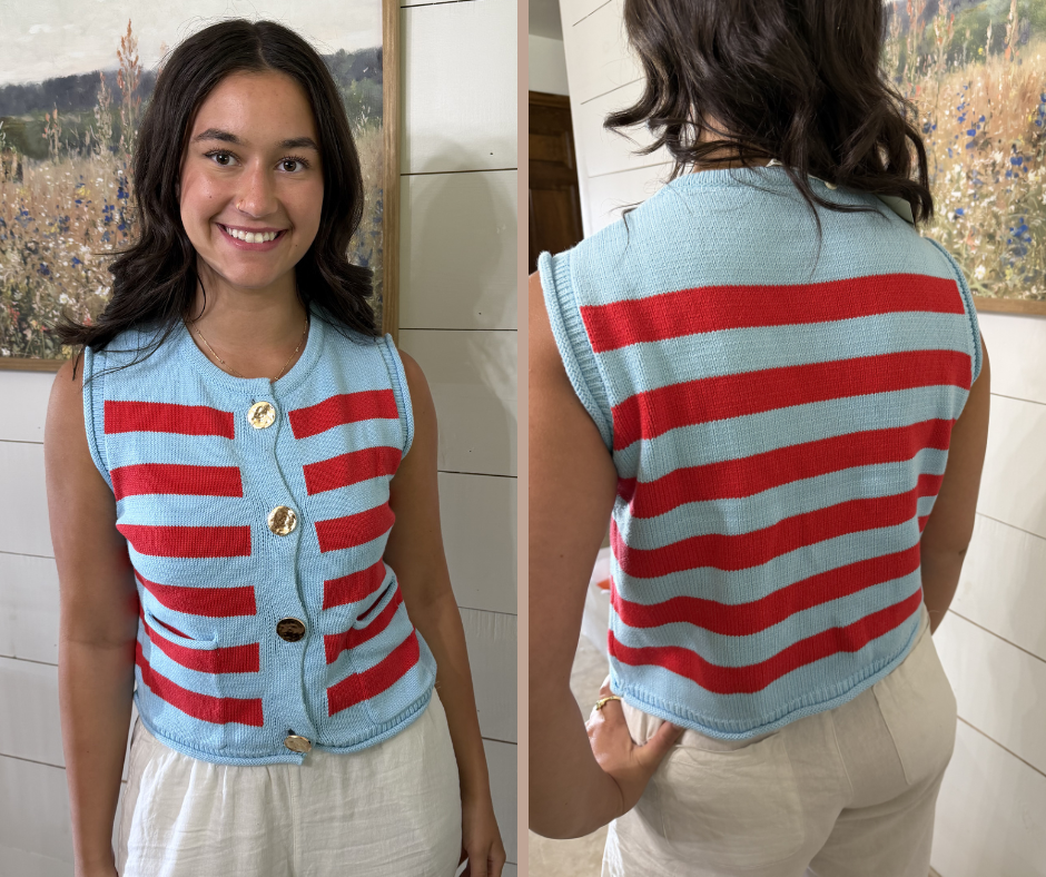 Stripe Sweater Tank