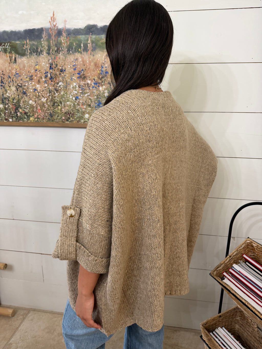 Quarter Sleeve Cardigan
