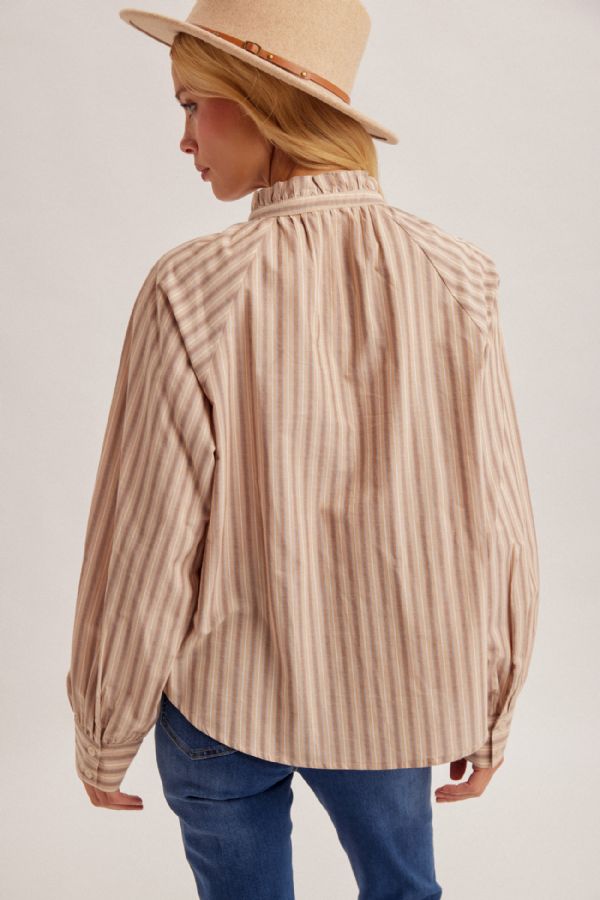 Ruffle Neck Blouse