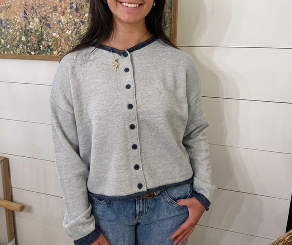 Heather Gray Cardigan