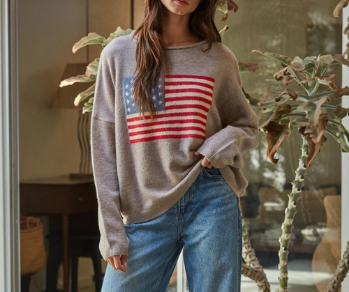 American Flag Sweater