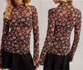 Floral Mesh Top